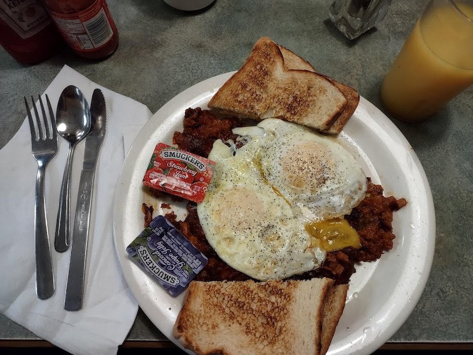 Chorizo Hash and Eggs